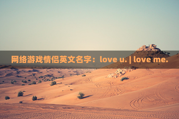 网络游戏情侣英文名字：love u. | love me.